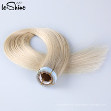 Wholesale Cuticle Aligned Type And Remy Blond Russian Tape Hair Extension